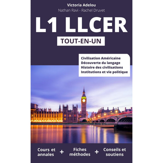 L1 LLCER Tout en Un - 300 fiches de cours, QCM et sujets de synthèse