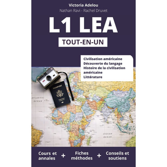 L1 LEA Tout en Un - 100 fiches de cours, QCM et sujets de synthèse