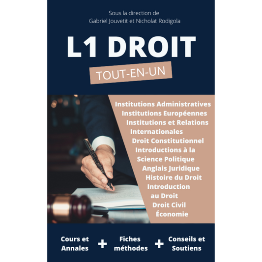 L1 DROIT Tout en Un - 300 fiches de cours, QCM et sujets de synthèse
